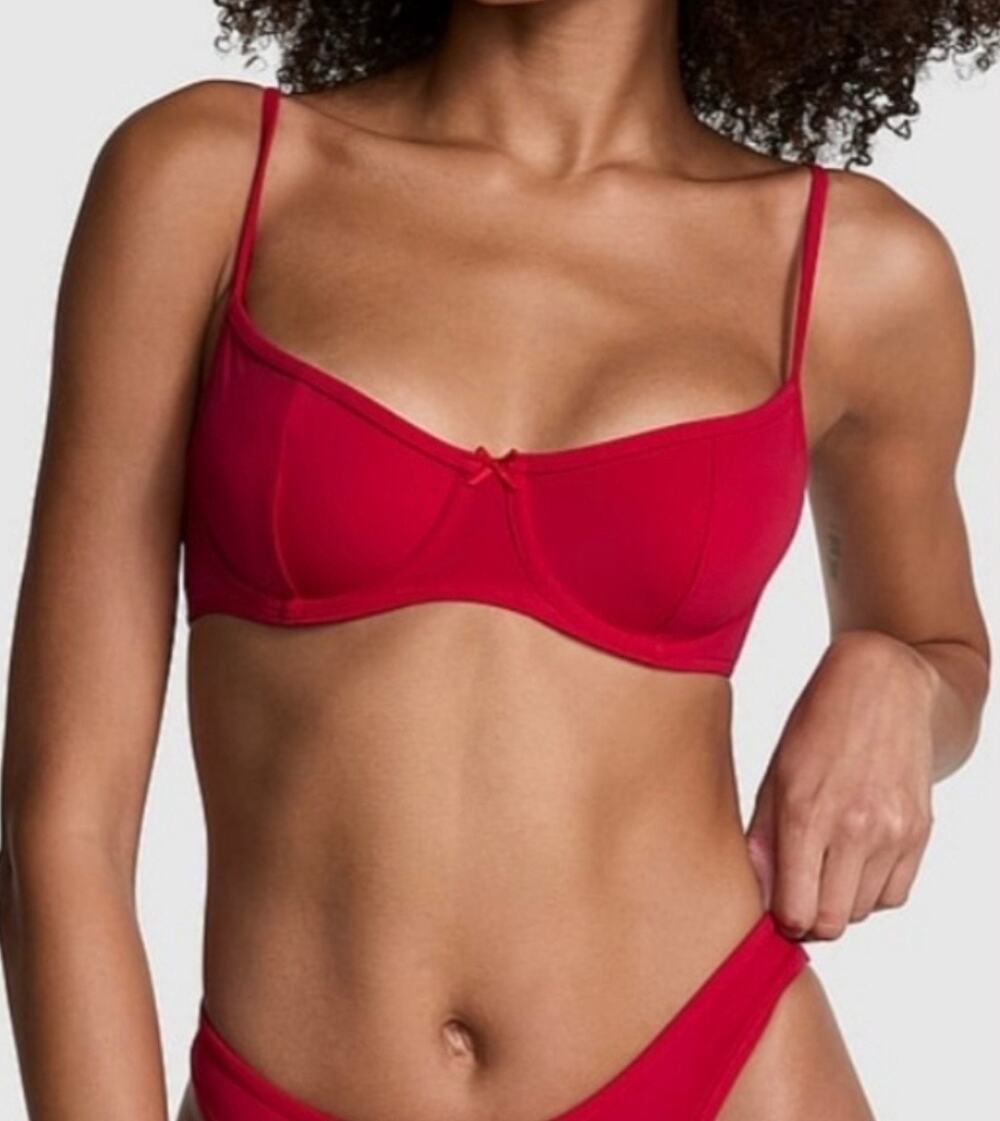 Frankies Bikinis x Victorias Secret Pink Bikini Top Size XL Underwire Swim NWT